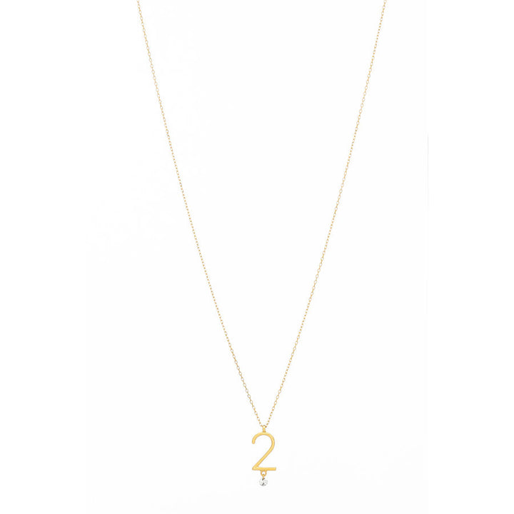 Sautoir 2 18K Gold Necklace w. Diamond