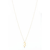 Sautoir 3 18K Gold Necklace w. Diamond