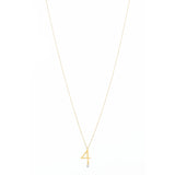 Sautoir 4 18K Gold Necklace w. Diamond