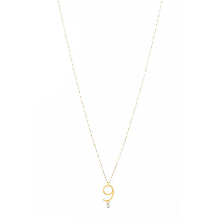Sautoir 9 18K Gold Necklace w. Diamond