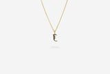 IX J Letter 22K Gold Plated Pendant