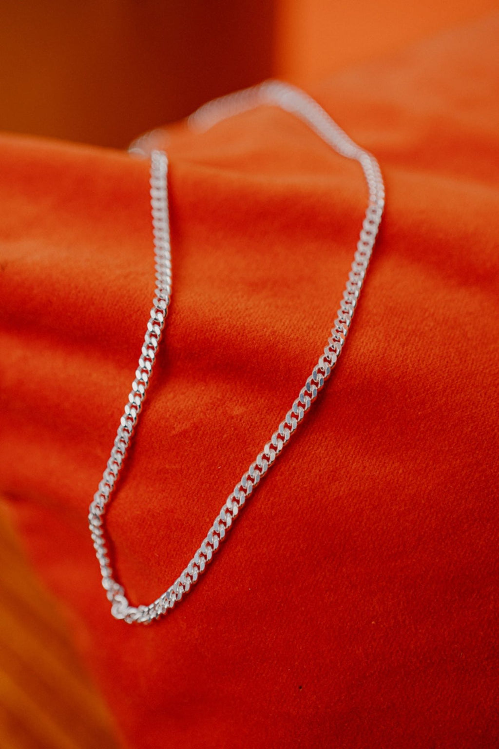 IX Curb Silver Necklace