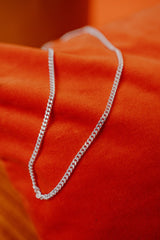 IX Curb Silver Necklace