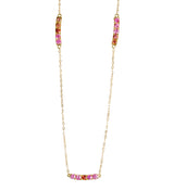 Janni 18K Gold Necklace w. Sapphires