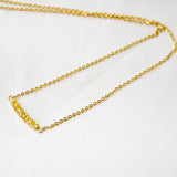 Lene Yellow 18K Gold Necklace w. Sapphires