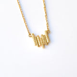 Mette 18K Gold Necklace w. Sapphires