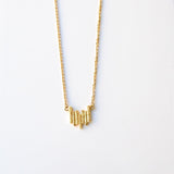 Mette 18K Gold Necklace w. Sapphires