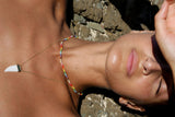 Nuanua Gold Plated Necklace w. Mixed coloured Beads