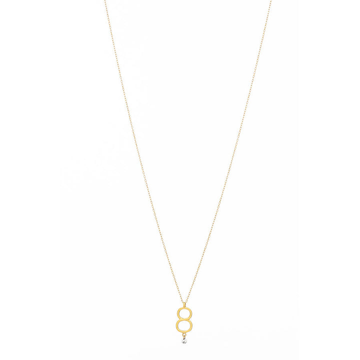 Sautoir 8 18K Gold Necklace w. Diamond