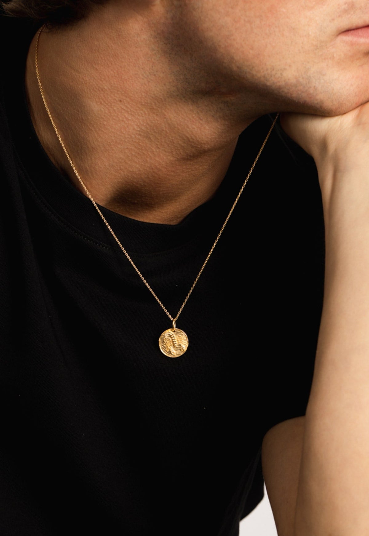 IX Scorpion Gold Plated Pendant