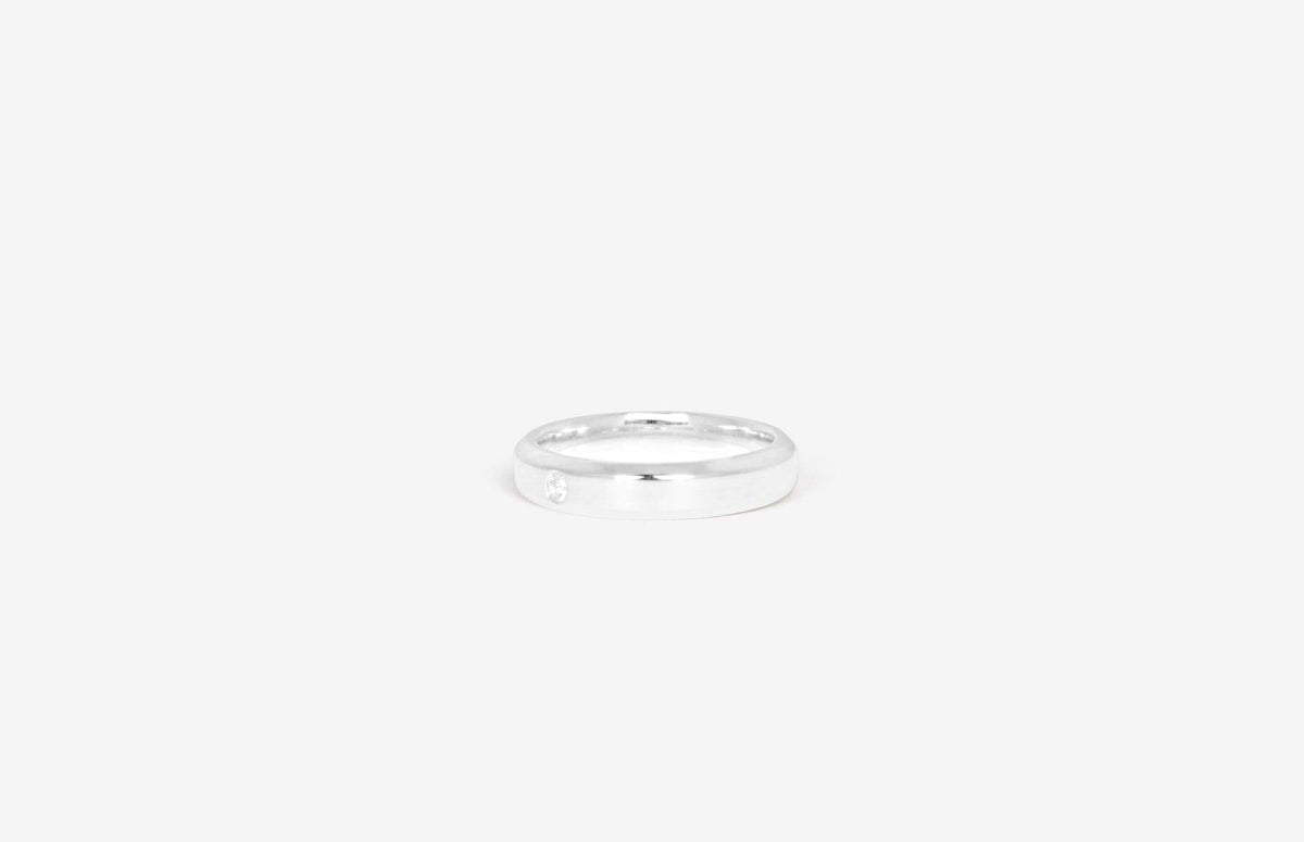IX Evig Silver Ring w. Zirconia