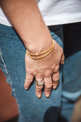 IX Cushion Polished Ring