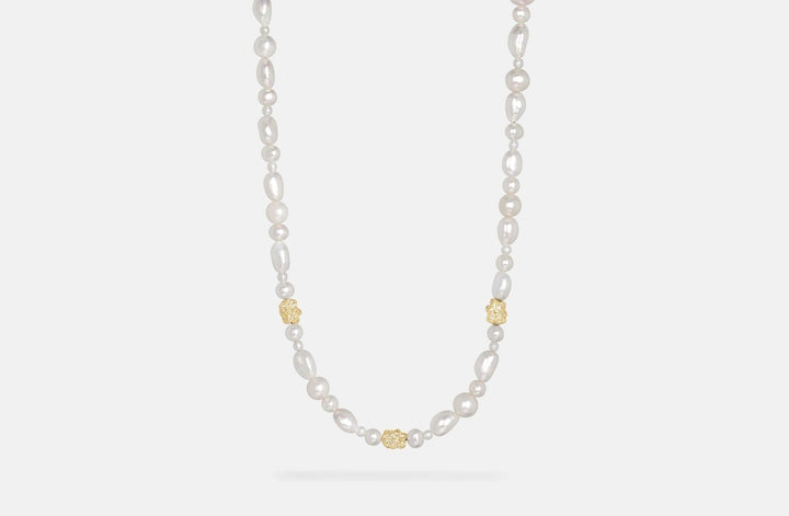 IX Ocean Pearl Gold Plated Necklace