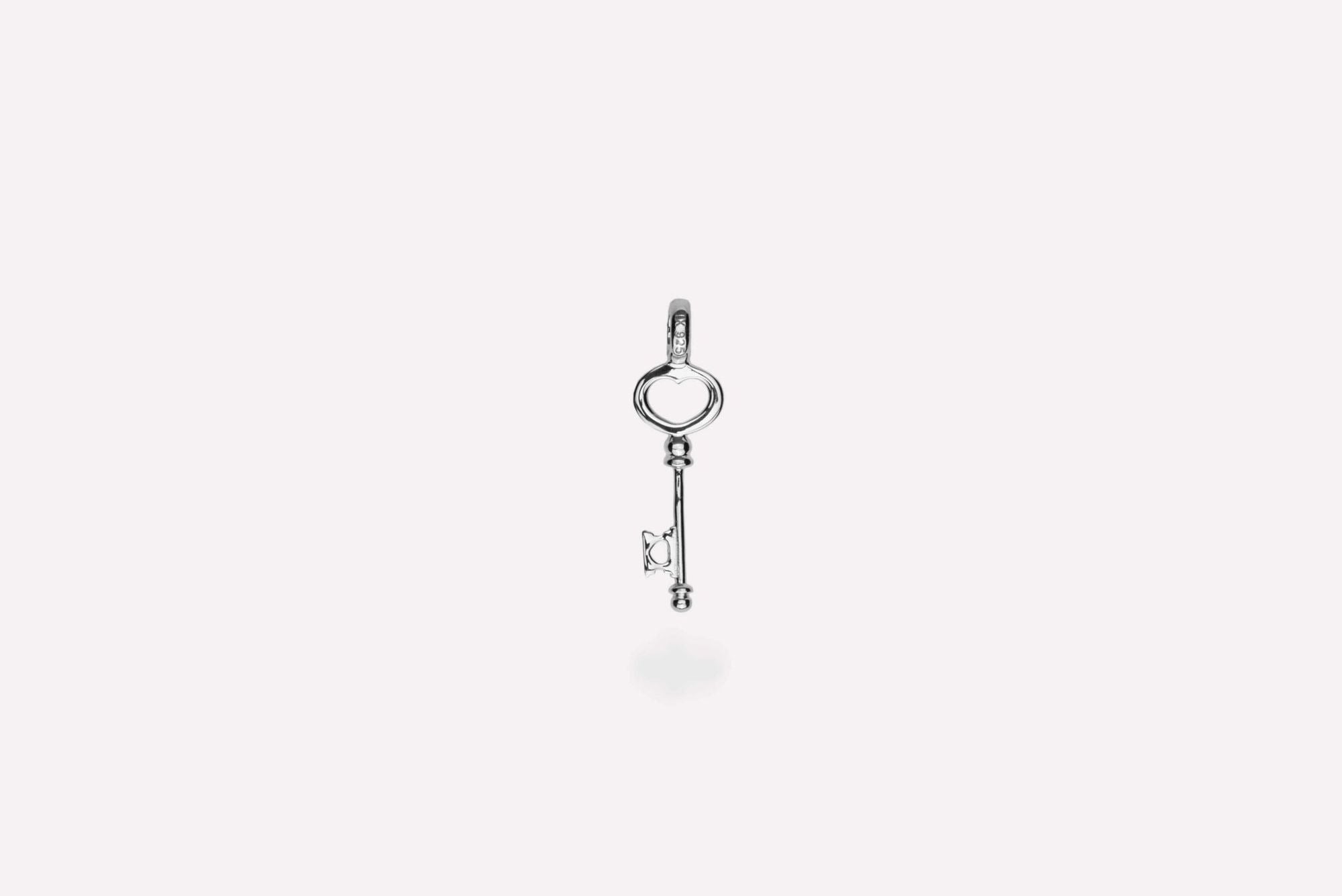 IX Key Charm Silver