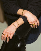 IX Chunky Curb Gold Plated Bracelet