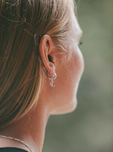 IX C Letter Silver Pendant