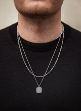 IX Cushion Silver Pendant