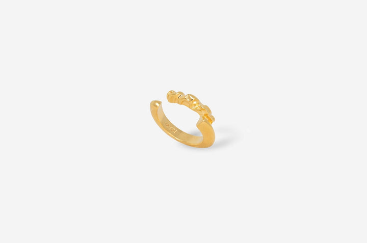 IX Rustic Gold Plated Ear Cuff