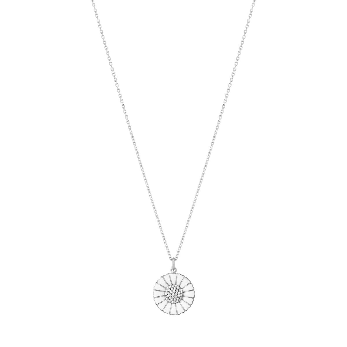Daisy Halskette 180 mm Silber I Diamanten, 0.19 Kt.