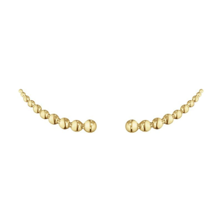 Moonlight Grapes Crawlers 18K Gold Earrings