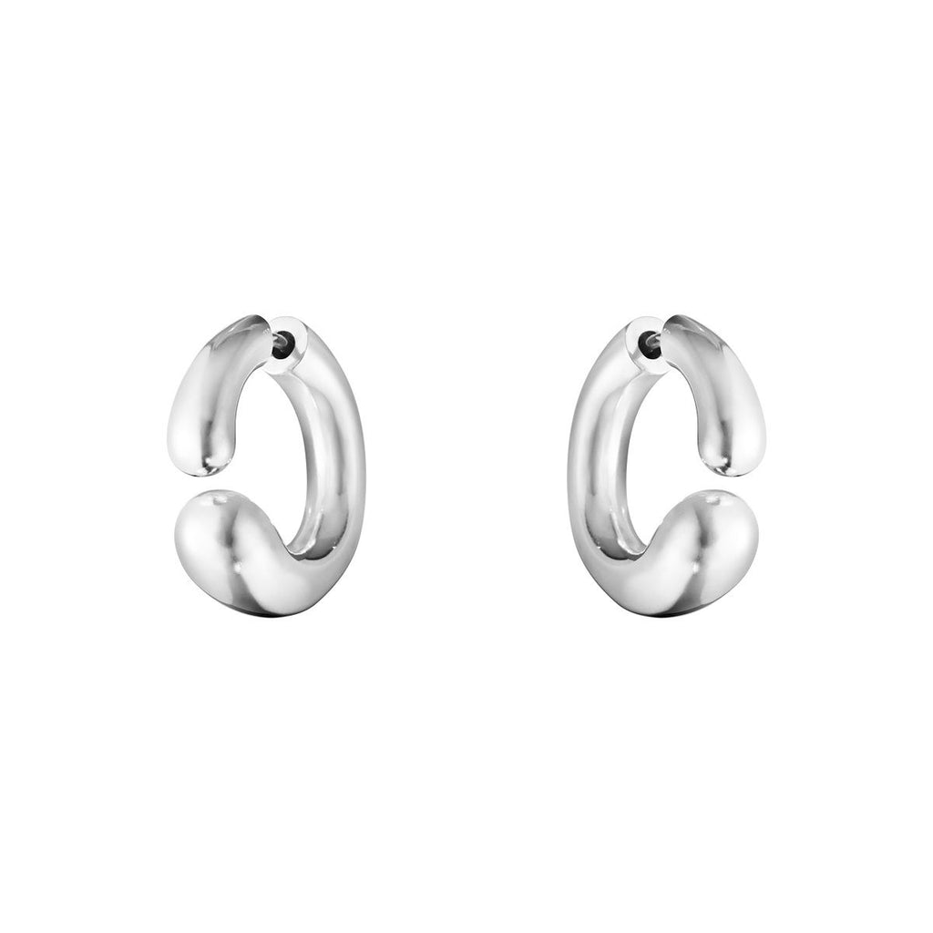Mercy Earhoop Silver Earrings