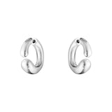 Mercy Earhoop Silver Earrings