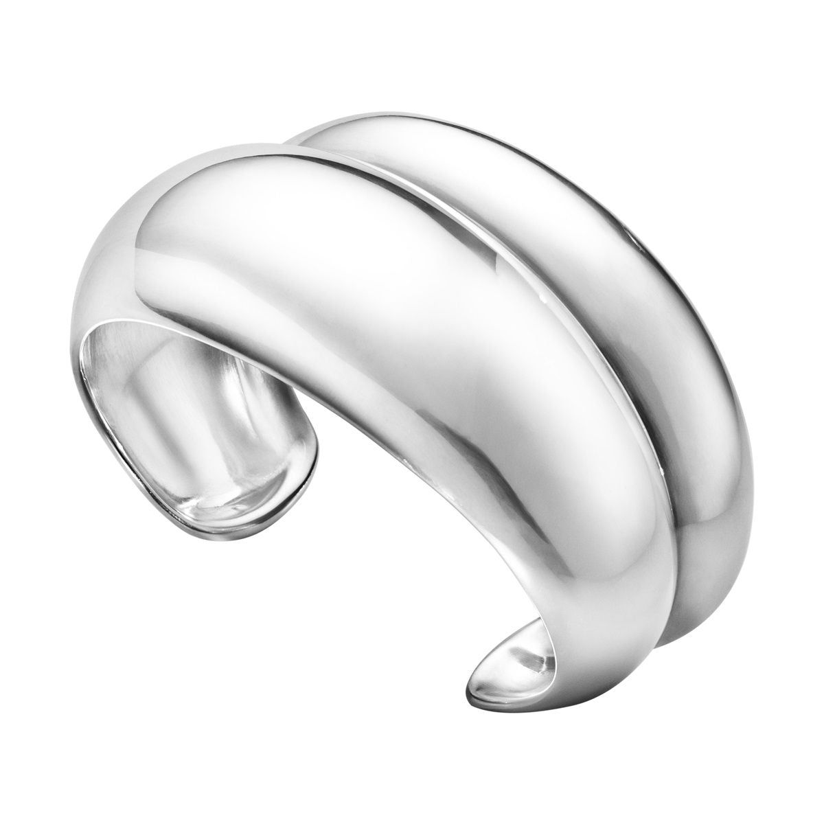 Medium Curve Armreif aus Silber