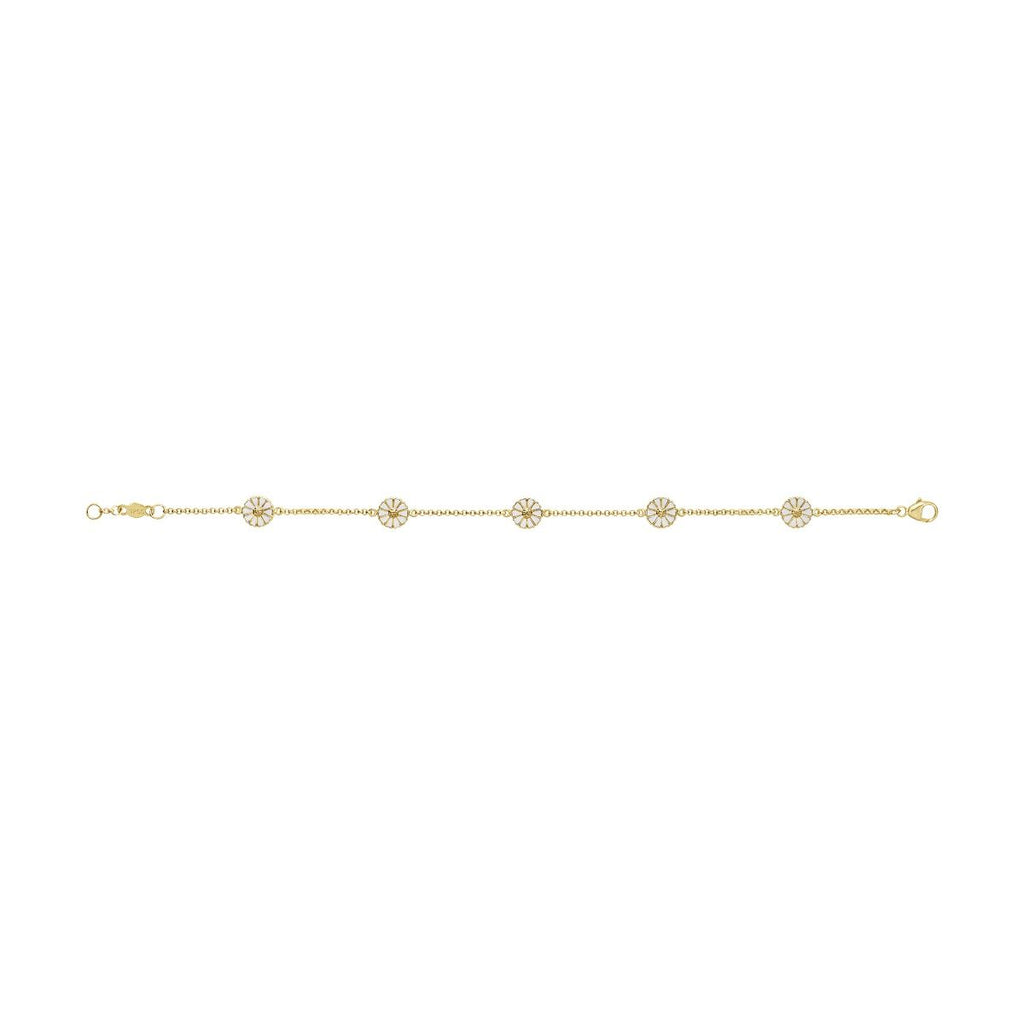 Daisy 7 mm. Gold Plated Bracelet