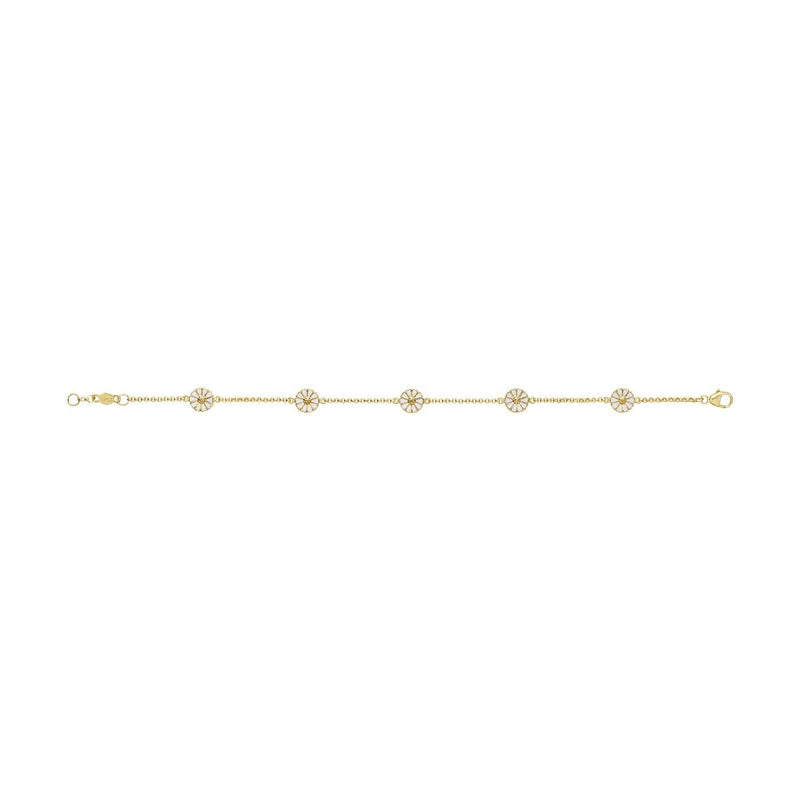 Daisy 7 mm. Gold Plated Bracelet
