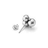 Moonlight Grapes Silver Studs