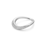 Offspring Silver Ring w. Diamonds, 0.29 ct