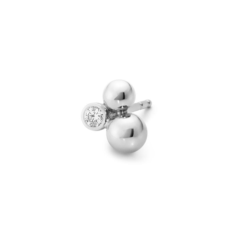Moonlight Grapes Silver Studs w. Diamonds