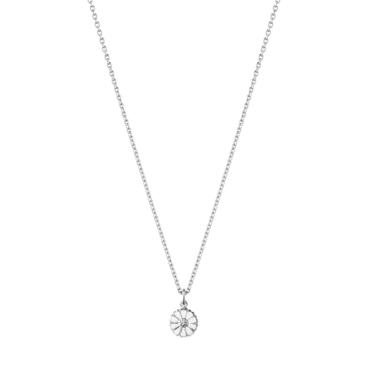 Daisy 7 mm. Silver Necklace