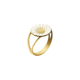 Marguerit 11 mm. Forgyldt Ring