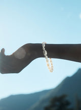 Irregular Perler 14K Forgyldt Armbånd m. Perle