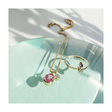 Tears 14K Gold Ring w. Sapphire