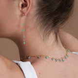 Cordelia 18K Gold Plated Necklace w. Amazonite