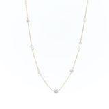 Danaé 18K Gold Necklace w. 7 Diamonds