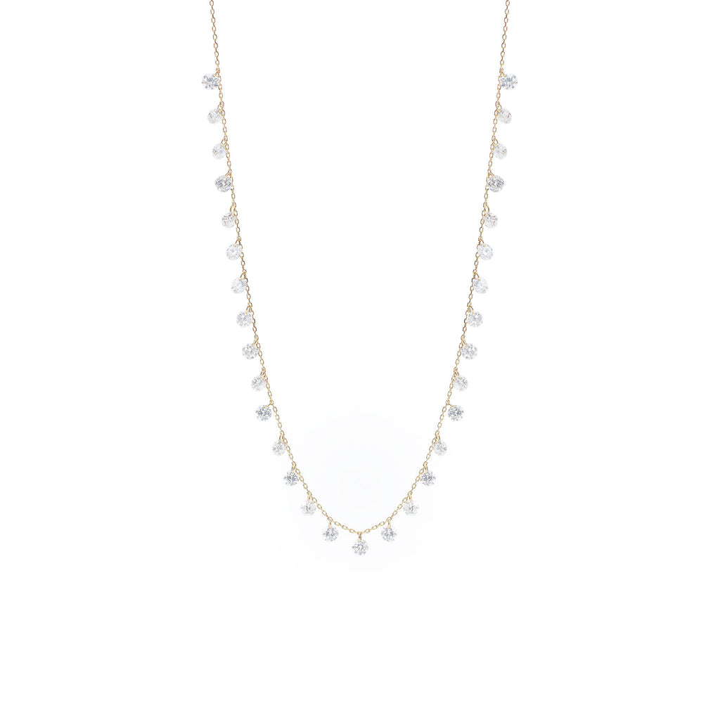 Danaé 18K Gold Necklace w. 31 Diamonds