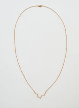 Star Sign Pisces 18K Guld Halskæde m. Diamant