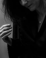 Mellem Circle Nr 01 18K Guld, Hvidguld eller Rosaguld Halskæde m. Diamanter