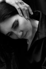 Mellem Circle Nr 01 18K Guld, Hvidguld eller Rosaguld Halskæde m. Diamanter