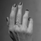 Big Organic Nr 02 18K Gold, Whitegold or Rosegold Ring w. Diamonds