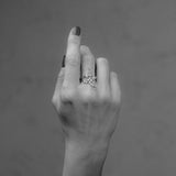 Big Organic Nr 02 18K Gold, Whitegold or Rosegold Ring w. Diamonds