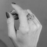 Sphere Nr 01 18K Gold, Whitegold or Rosegold Ring w. Diamonds