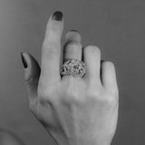 Sphere Nr 01 18K Gold, Whitegold or Rosegold Ring w. Diamonds