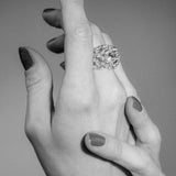 Sphere Nr 01 18K Gold, Whitegold or Rosegold Ring w. Diamonds