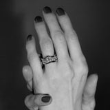 Three Ways Nr 06 18K Gold, Whitegold or Rosegold Ring w. Diamonds