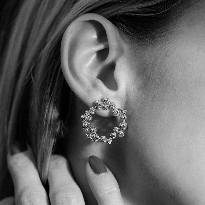Big Organic Nr 01 Ohrringe aus 18K Gold, Weißgold oder Rosegold I Diamanten
