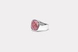 IX Cushion Rhodocross Signet Ring